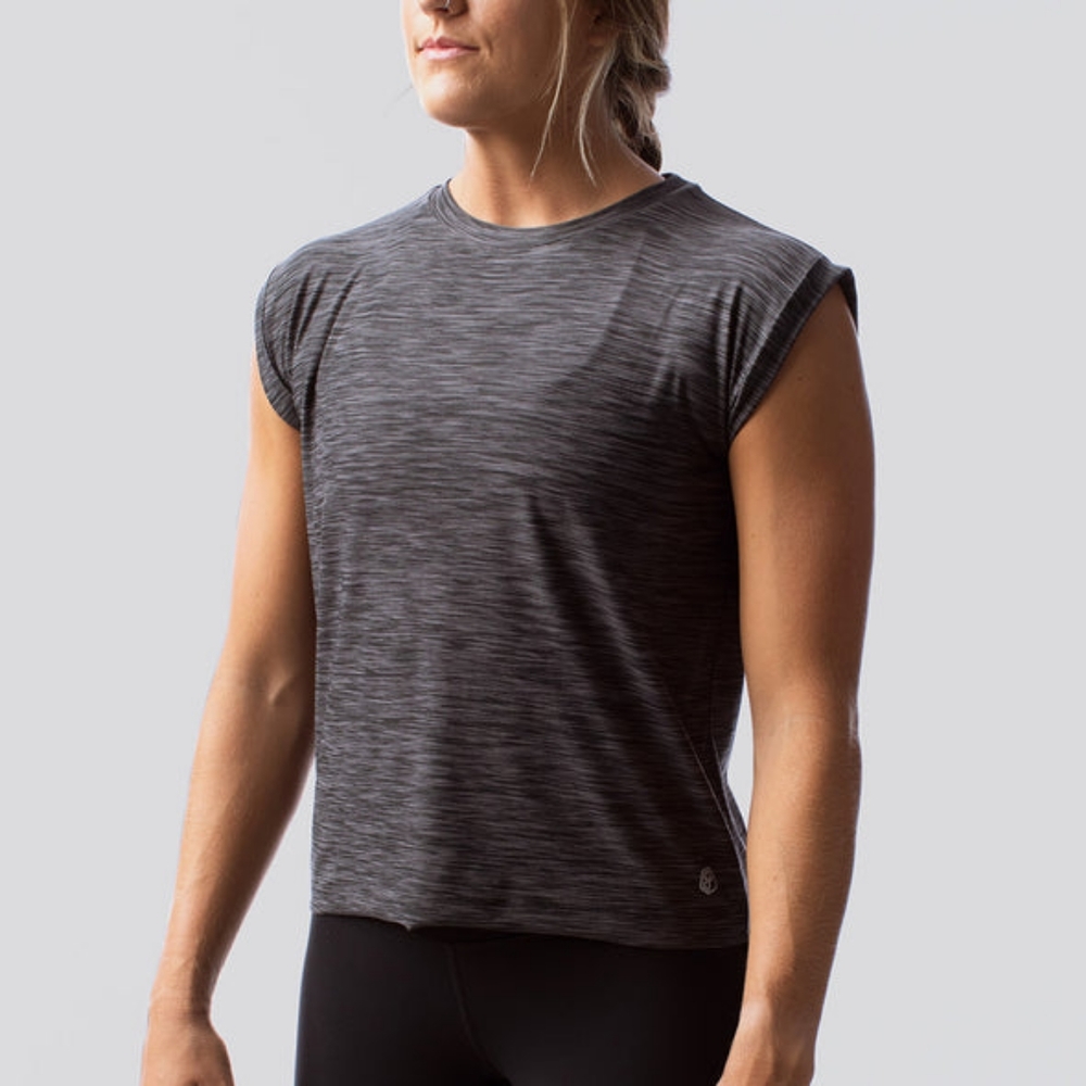 Born Primitive Captivate Muscle Tee Heather Black